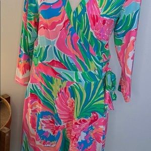 Lilly Pulitzer Emilia True Wrap Dress Size L